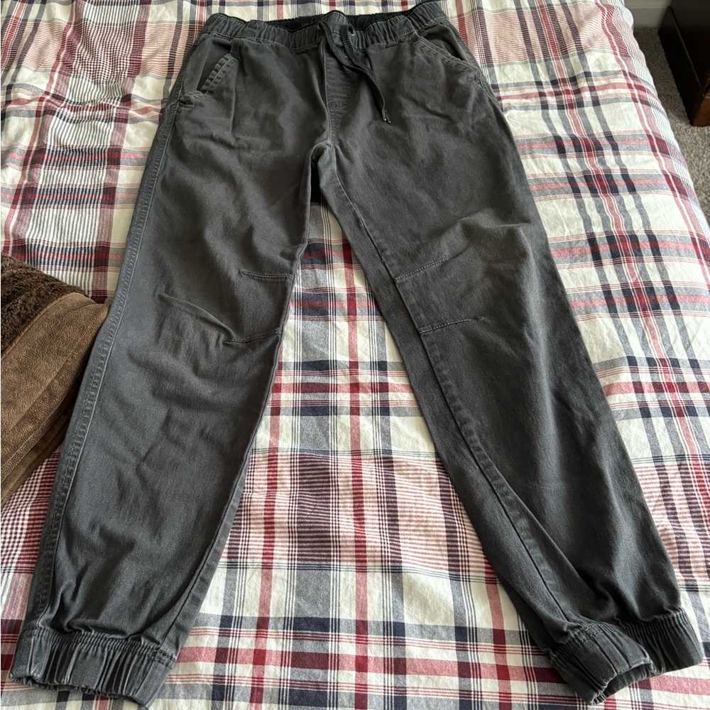Drawstring, black mens joggers